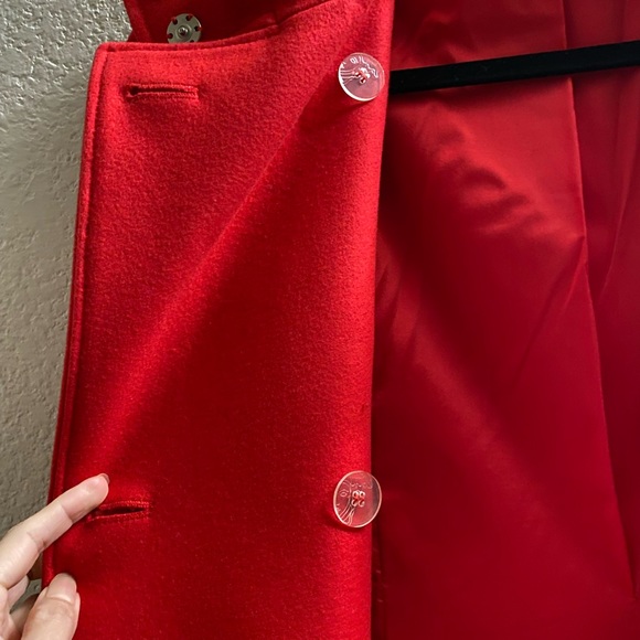 Versace Red trench coat - Picture 2 of 14